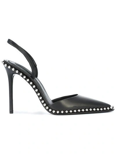 Shop Alexander Wang Rina Sling Back Pumps In Black