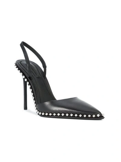 Shop Alexander Wang Rina Sling Back Pumps In Black