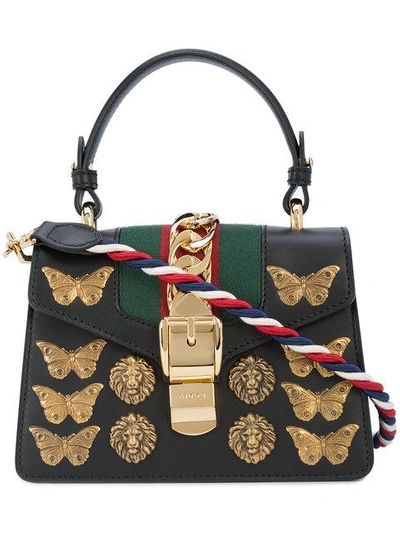 Shop Gucci Sylvie Animal Studs Mini Bag
