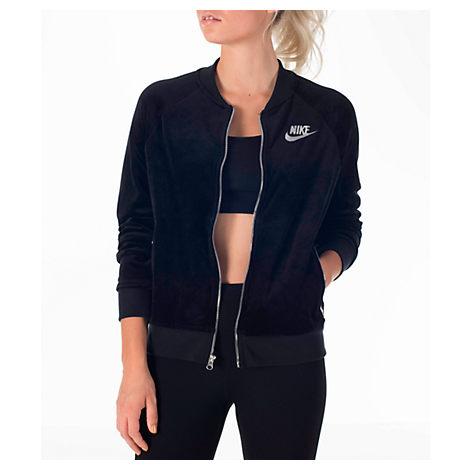 nike women's velour jacket