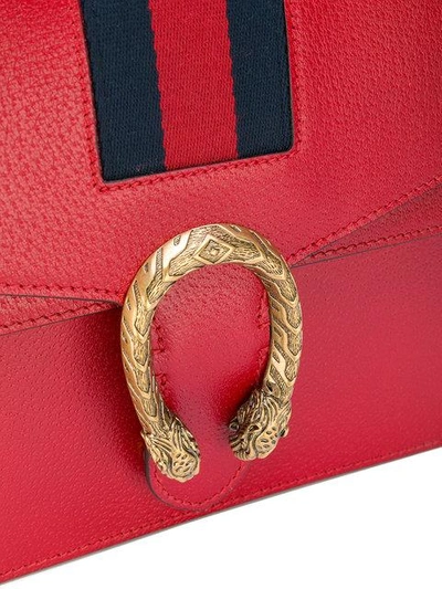 Shop Gucci Dionysus Web Shoulder Bag In Red