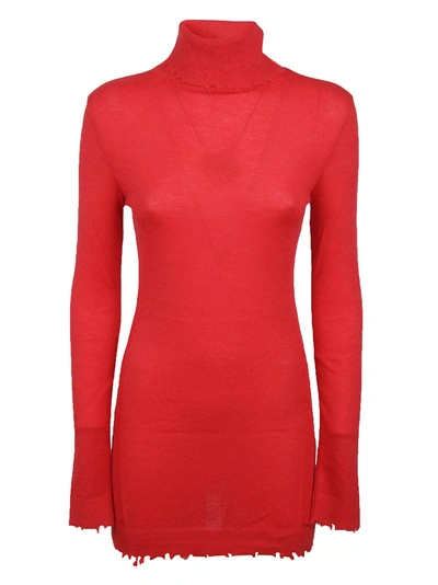Shop Ben Taverniti Unravel Project Distressed Jumper In Red
