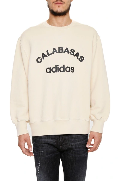 Shop Yeezy Printed Sweatshirt In Jupiterbeige