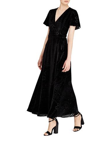 ralph lauren black velvet dress