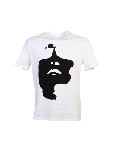 Shop Neil Barrett Patched Cotton T-shirt In White