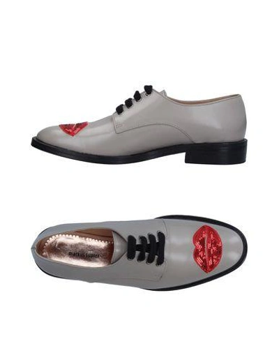 Shop Markus Lupfer Laced Shoes In Light Grey