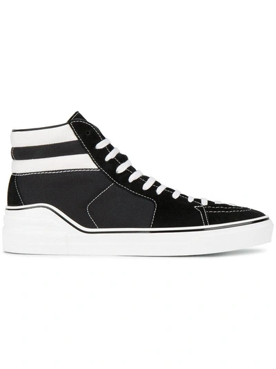 Shop Givenchy Black & White Skate Hi Top Sneakers