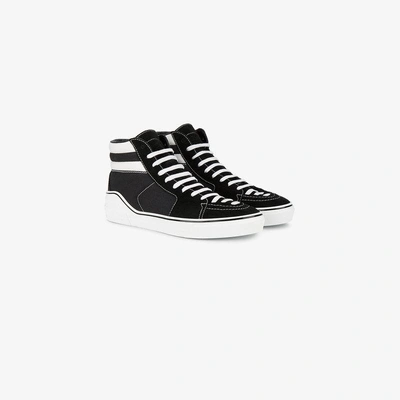 Shop Givenchy Black & White Skate Hi Top Sneakers
