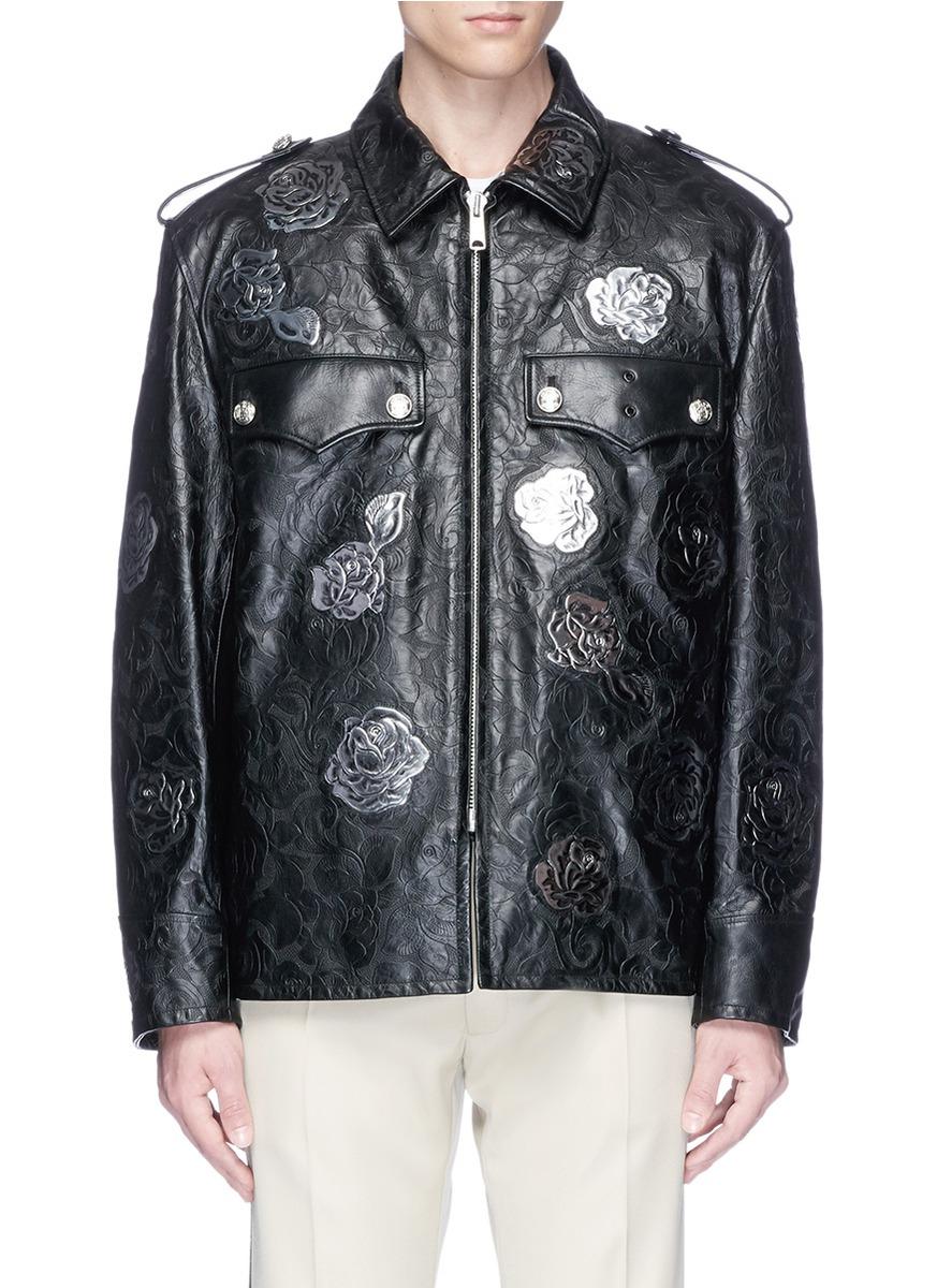 calvin klein 205w39nyc leather jacket