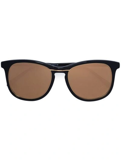 Shop Linda Farrow Wire Detail Sunglasses In Black