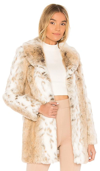 Shop Majorelle Tatiana Faux Fur Coat In Arctic Fox