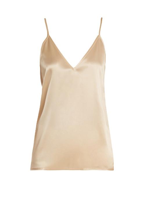 gold satin camisole top
