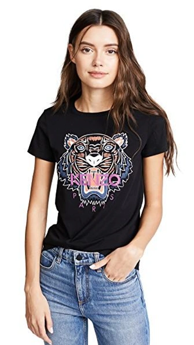 Shop Kenzo Tiger T-shirt In Black