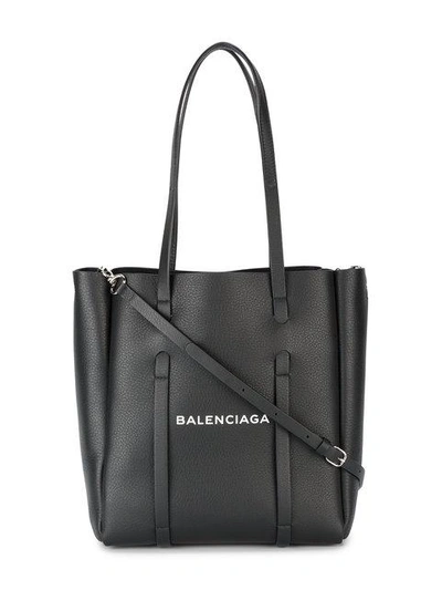 Shop Balenciaga Black Everyday Small Leather Tote Bag