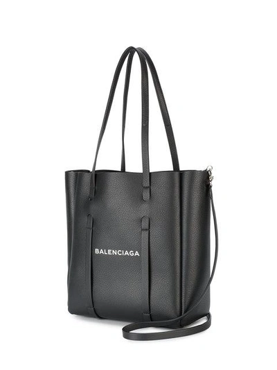 Shop Balenciaga Black Everyday Small Leather Tote Bag