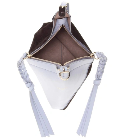 Shop Nina Ricci Tupi Leather Shoulder Bag In Lleu Gris