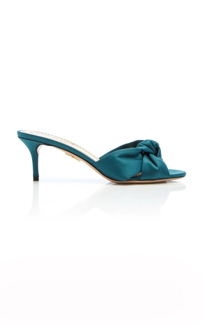 Shop Charlotte Olympia Lola Knotted Sandal In Blue