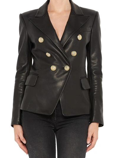 Shop Balmain Jacket In Black