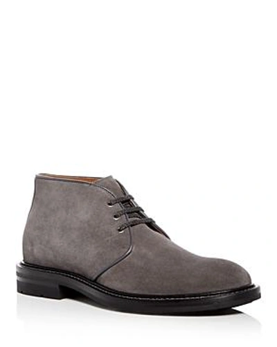 Shop Aquatalia Men's Raphael Weatherproof Suede Chukka Boots In Dark Charcoal