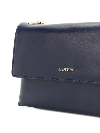 Shop Lanvin Sugar Shoulder Bag In Blue