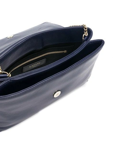 Shop Lanvin Sugar Shoulder Bag In Blue