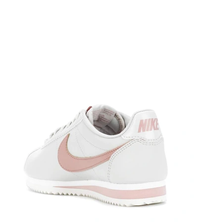 Shop Nike Classic Cortez Leather Sneakers In Ltloee