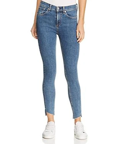 Shop Rag & Bone /jean Skinny Step-hem Jeans In Clean Commodore