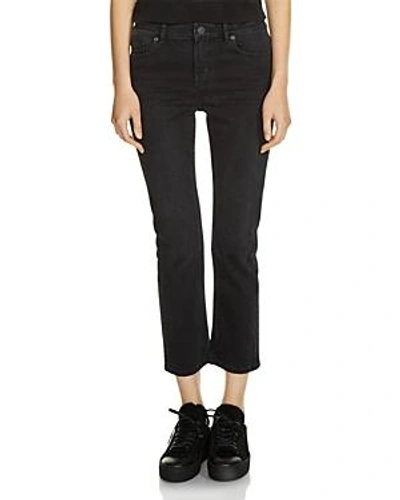 Shop Maje Pippa Cropped Jeans In Black