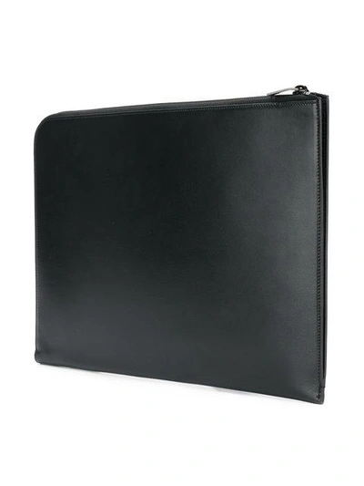 Shop Saint Laurent Zipped Tablet Sleeve Bag In Black