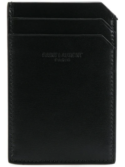 Shop Saint Laurent Fragments Cardholder In Black