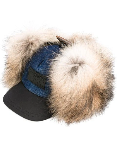 Shop Dsquared2 Convertible Hat In Blue