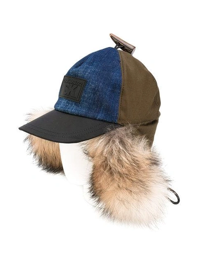 Shop Dsquared2 Convertible Hat In Blue