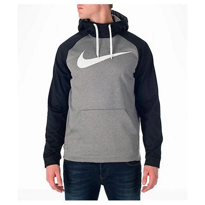 Shop Nike Men's Therma Fleece Training Hoodie, Grey