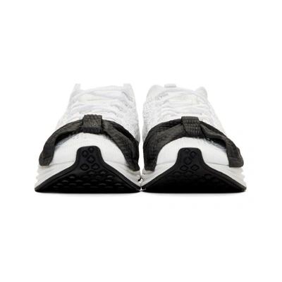 Shop Comme Des Garçons White Nike Edition Customized Racer Sneakers