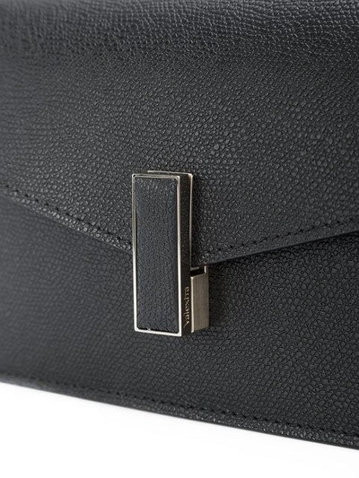 Shop Valextra Iside Leather Crossbody Bag