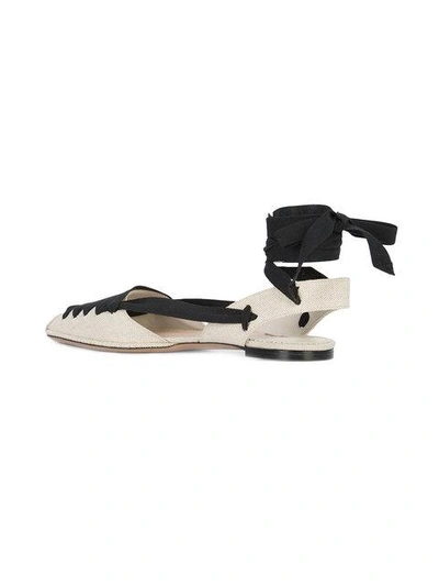 Shop Altuzarra Ankle Tie Ballerina Shoes