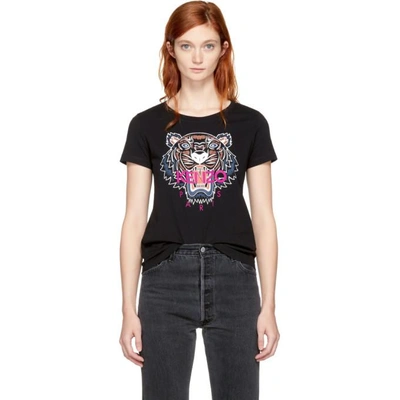 Kenzo Tiger Print T-shirt In Black | ModeSens