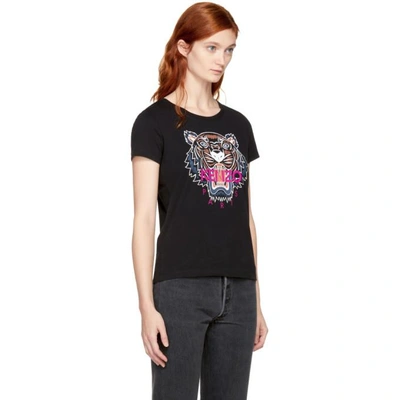 Shop Kenzo Black Limited Edition Tiger T-shirt