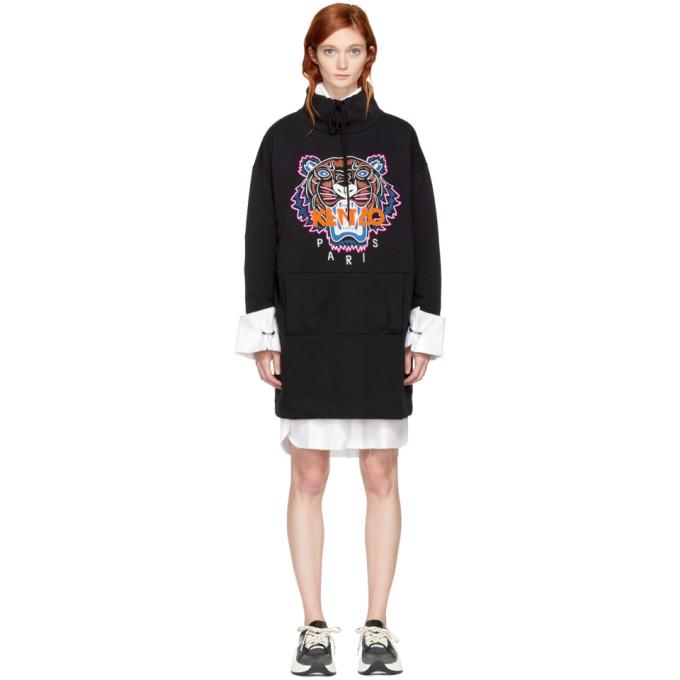 Kenzo Black Limited Editon Tiger Sweatshirt Dress | ModeSens