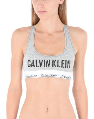 Shop Calvin Klein Underwear Bra In Light Grey