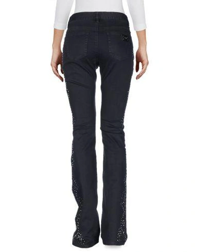 Shop Michael Michael Kors Denim Pants In Black