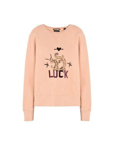 Shop Scotch & Soda Sweatshirt In Pale Pink