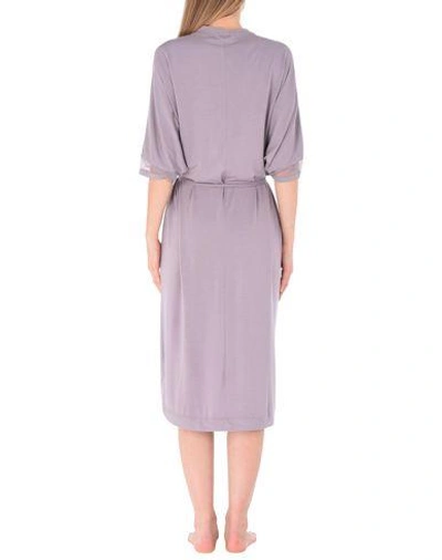 Shop Calvin Klein Underwear Dressing Gown In Lilac