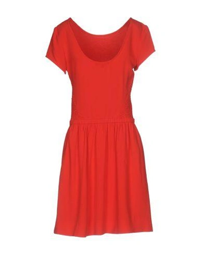 Shop Maje Short Dress In Red