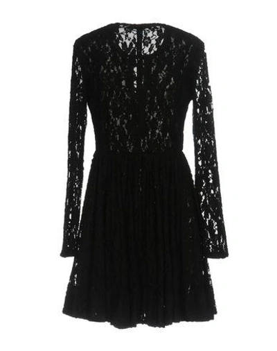 Shop Maje Short Dress In Black