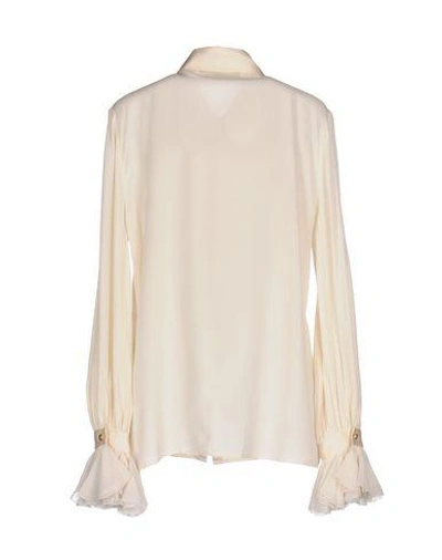 Shop Roberto Cavalli Shirts In Ivory