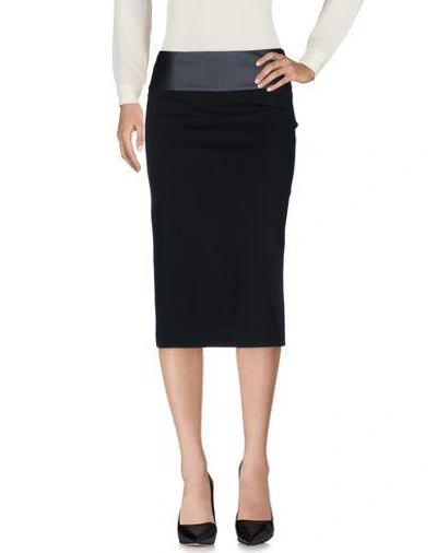 Shop Maje Knee Length Skirt In Black