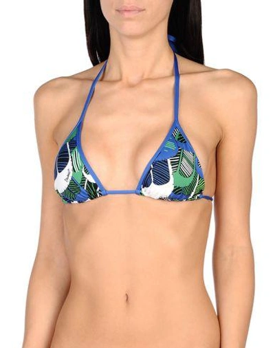Shop Dsquared2 Bikini Tops In Blue