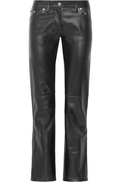 calvin klein leather pants