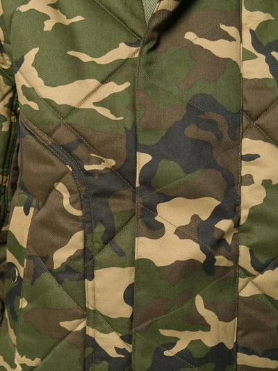 Shop Balmain Camouflage Bomber Jacket